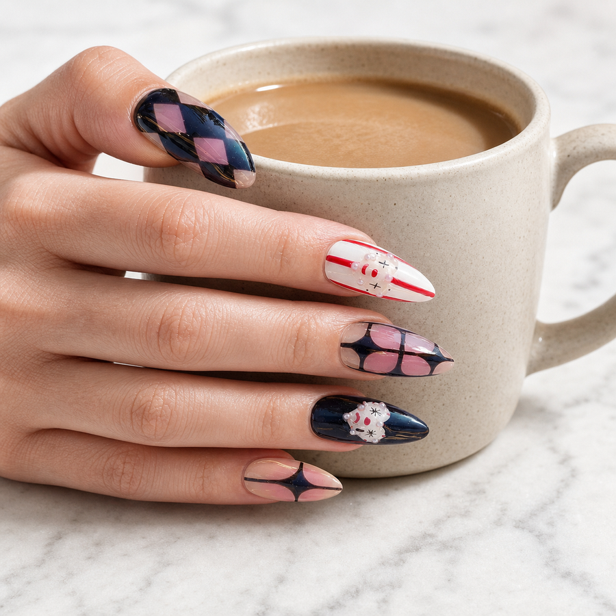 Midnight Harlequin hand display