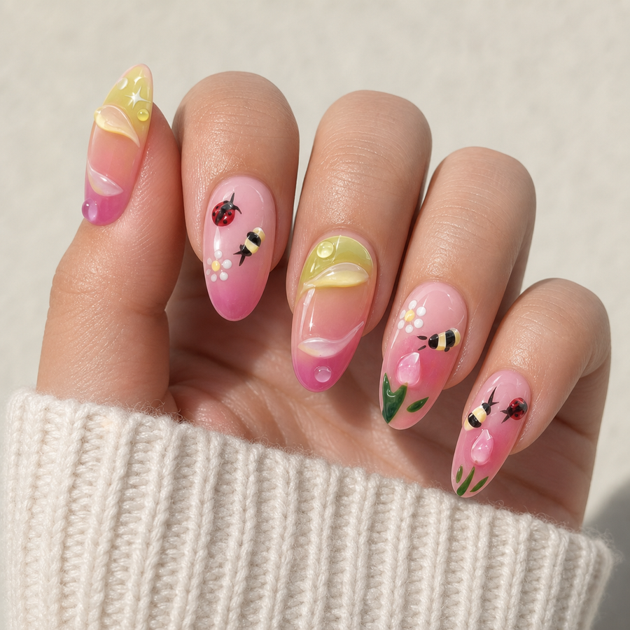 Spring Honey Drip hand display