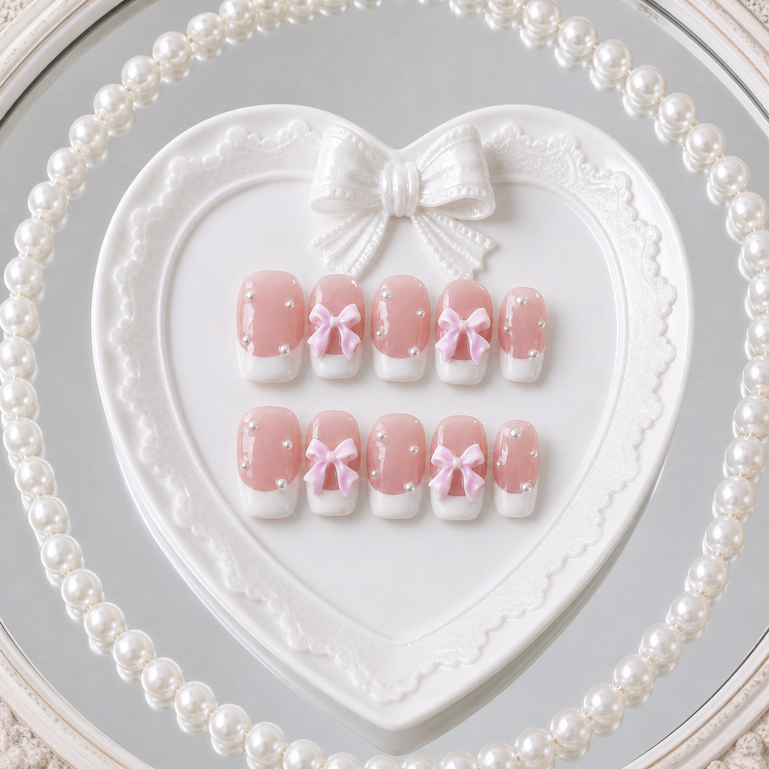 Blush Ballet heart tray