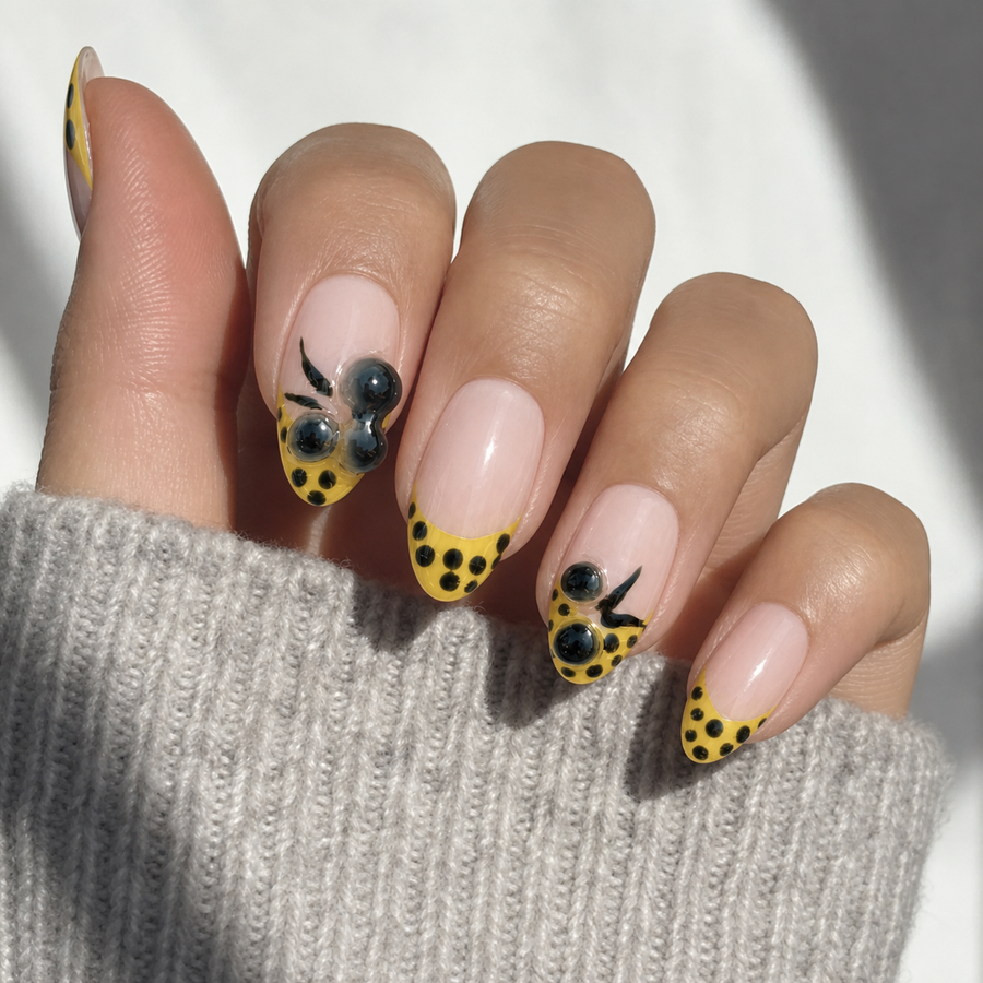 Blueberry Polka hand display