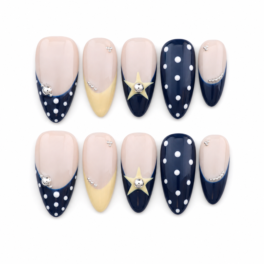 Navy Chic white background
