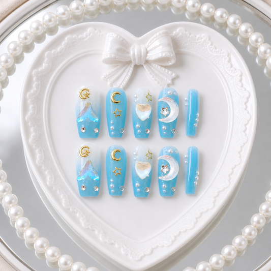 Celestial Lagoon heart tray