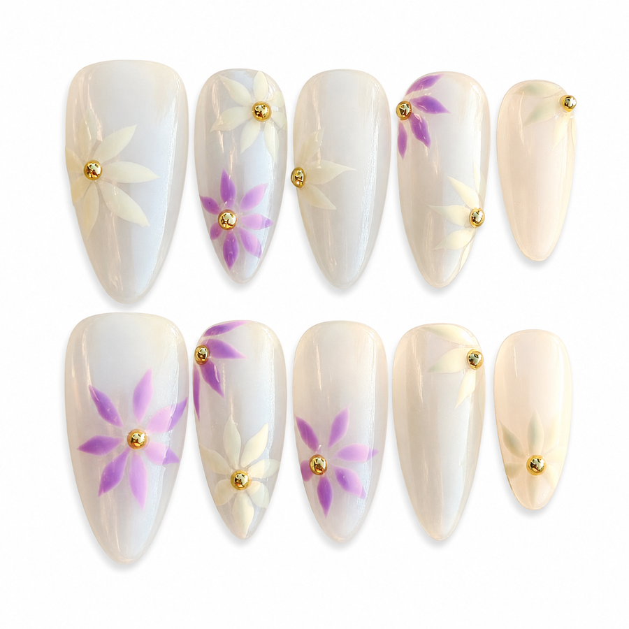 Wisteria Kiss white background