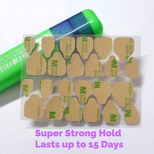 10PC Strong Nail Adhesive Tabs – Reusable Double-Sided Sticky Glue for Press-On Nails | Easy to Use, Waterproof, Long-Lasting Hold - Liliana Nail's
