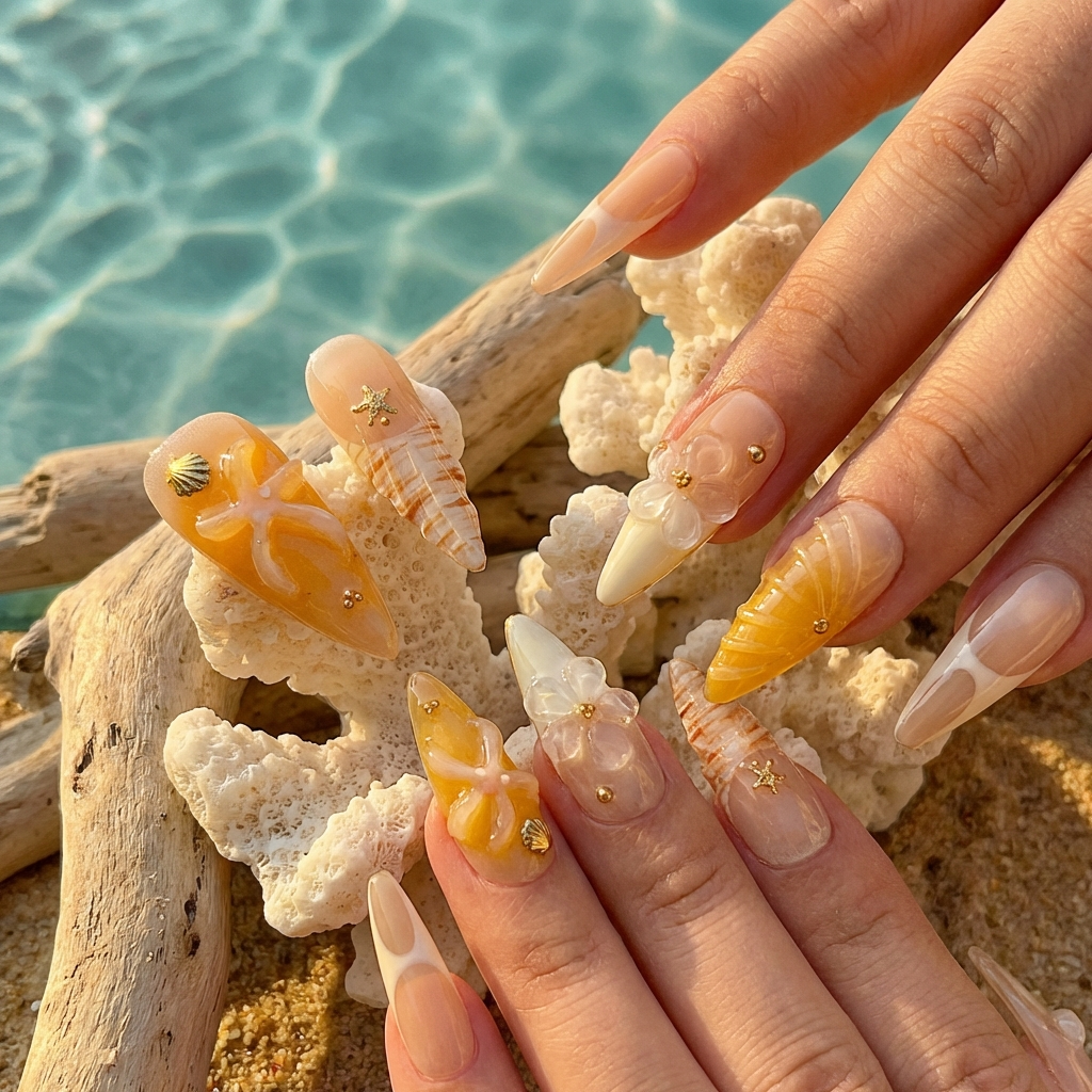 Yellow Seashell - Liliana Nail's