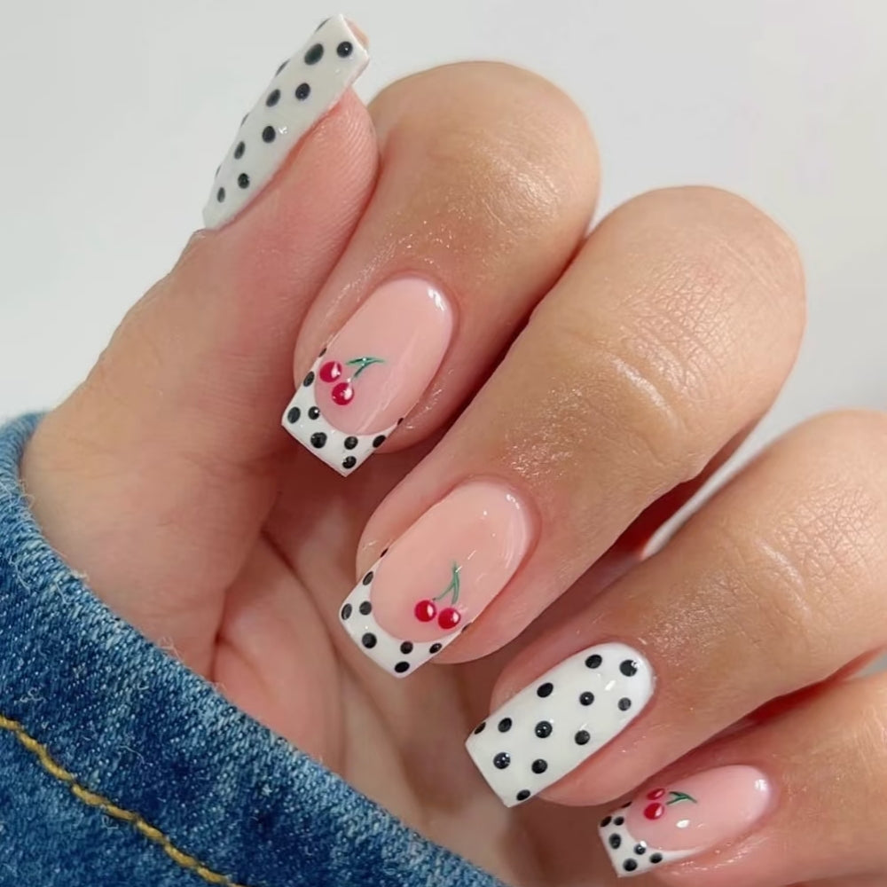 Cherry & Polka Dot - Liliana Nail's