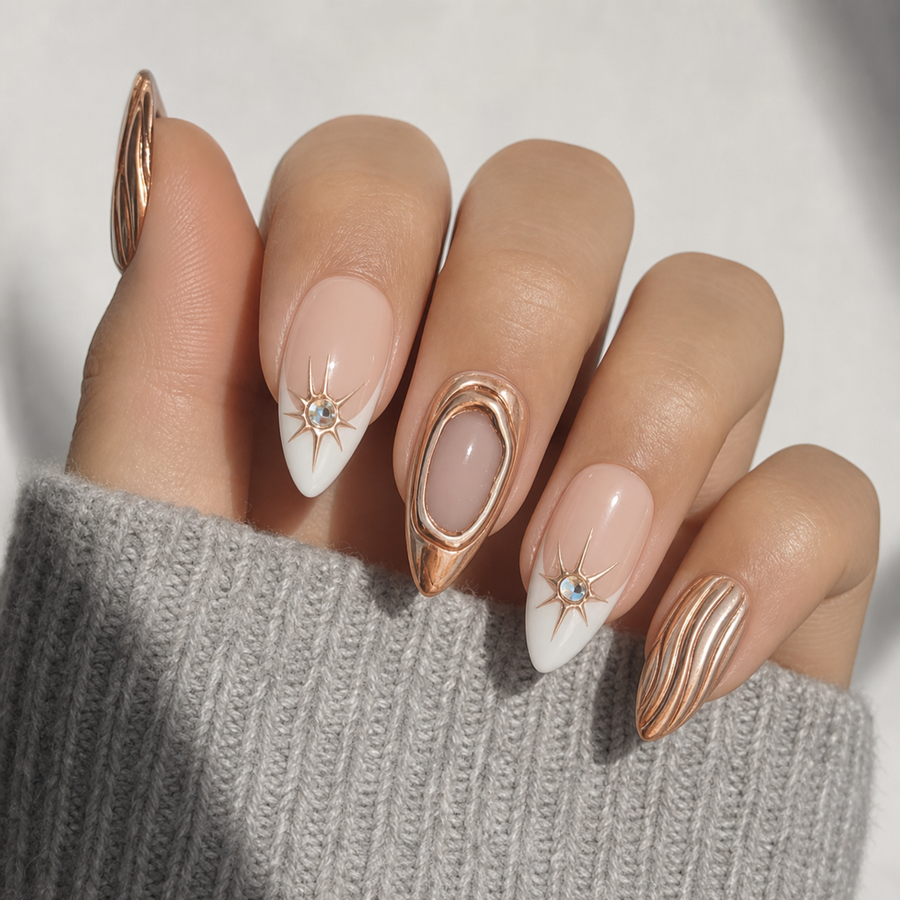 Golden Luxe hand display