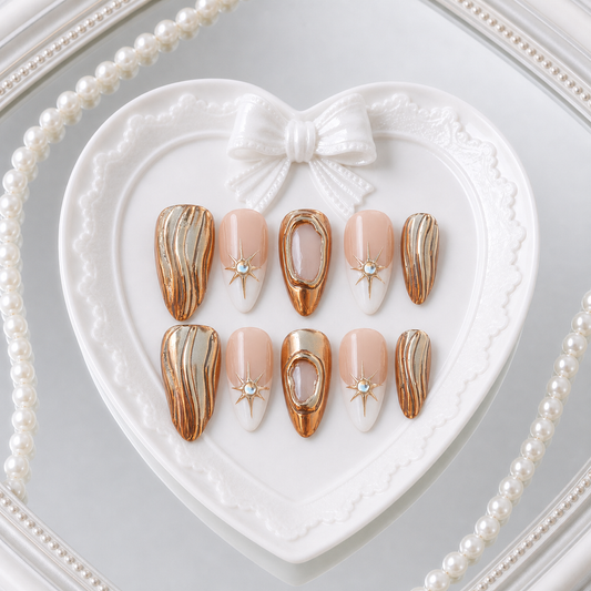 Golden Luxe heart tray