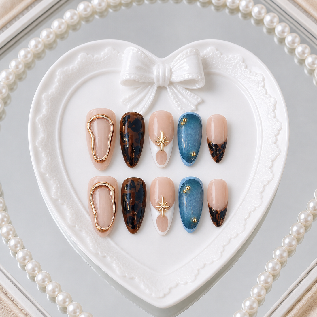 Golden Coast heart tray