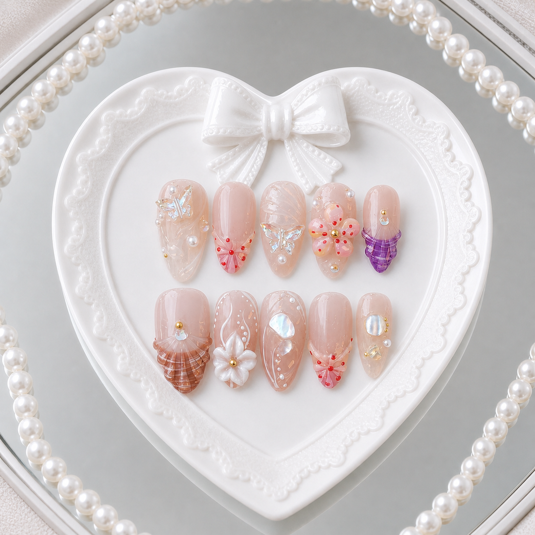 Dreamy Seashell heart tray