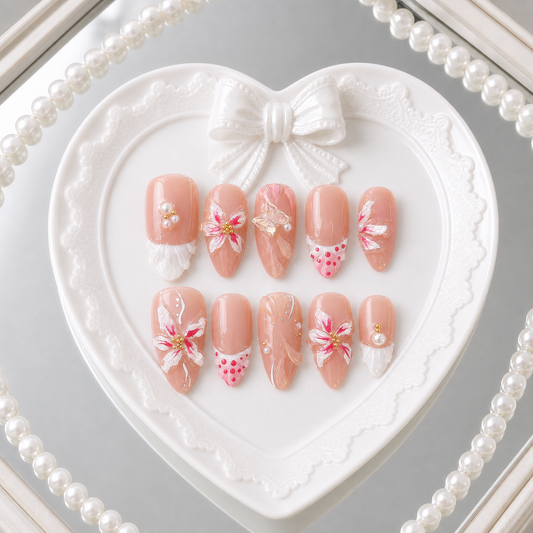 Coquette Strawberry heart tray