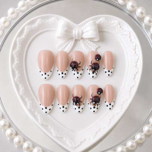 Ladybug & Polka Dot heart tray