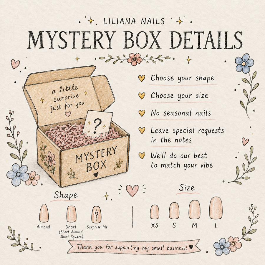 Mystery Press-On Nail Box