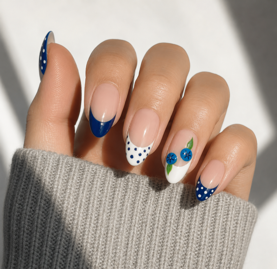 Blueberry Polka - Liliana Nail's