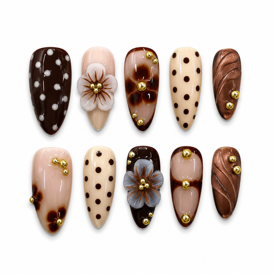 Espresso Bloom - Liliana Nail's