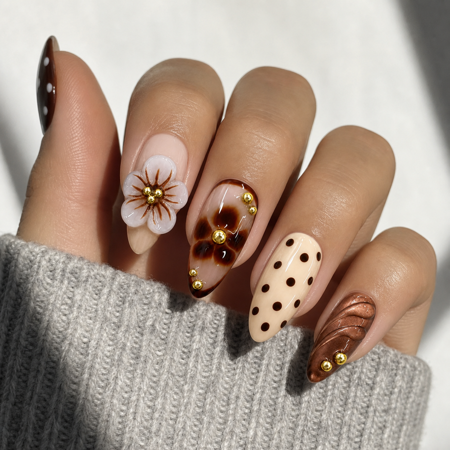Espresso Bloom - Liliana Nail's