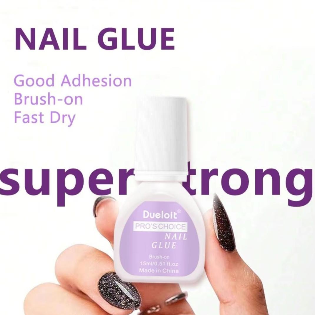 15ml Super Extra Strong Nail Blush Glue & Remover Set – Long-Lasting Hold + Easy Removal - Liliana Nail's
