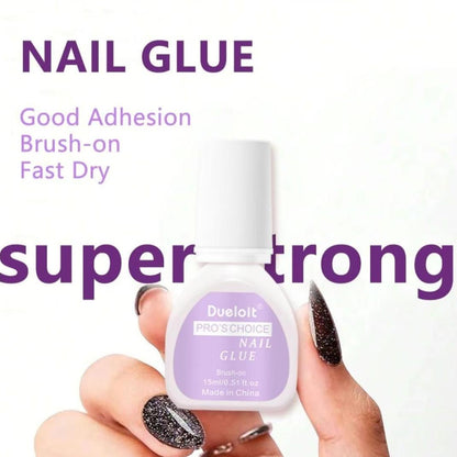 15ml Super Extra Strong Nail Blush Glue & Remover Set – Long-Lasting Hold + Easy Removal - Liliana Nail's