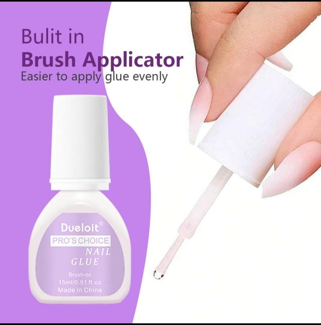 15ml Super Extra Strong Nail Blush Glue & Remover Set – Long-Lasting Hold + Easy Removal - Liliana Nail's