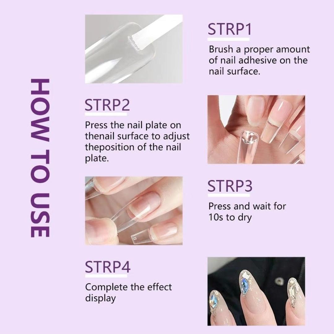 15ml Super Extra Strong Nail Blush Glue & Remover Set – Long-Lasting Hold + Easy Removal - Liliana Nail's